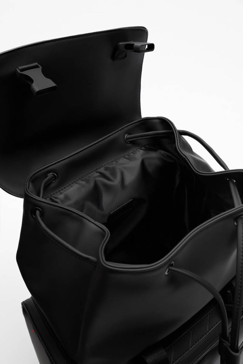 ZARA RUBBERISED EXPLORER Ryggsäck Herr Svarta | RZEIQ-4038