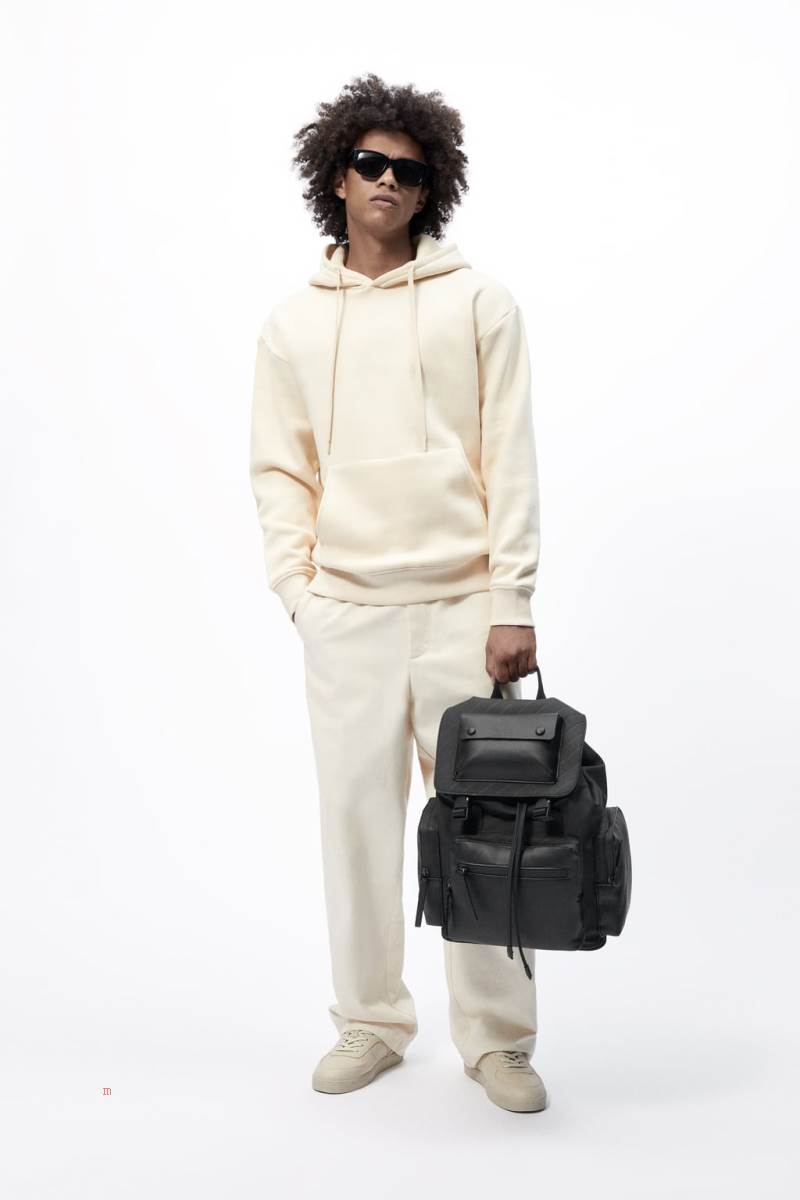 ZARA RUBBERISED EXPLORER Ryggsäck Herr Svarta | RZEIQ-4038