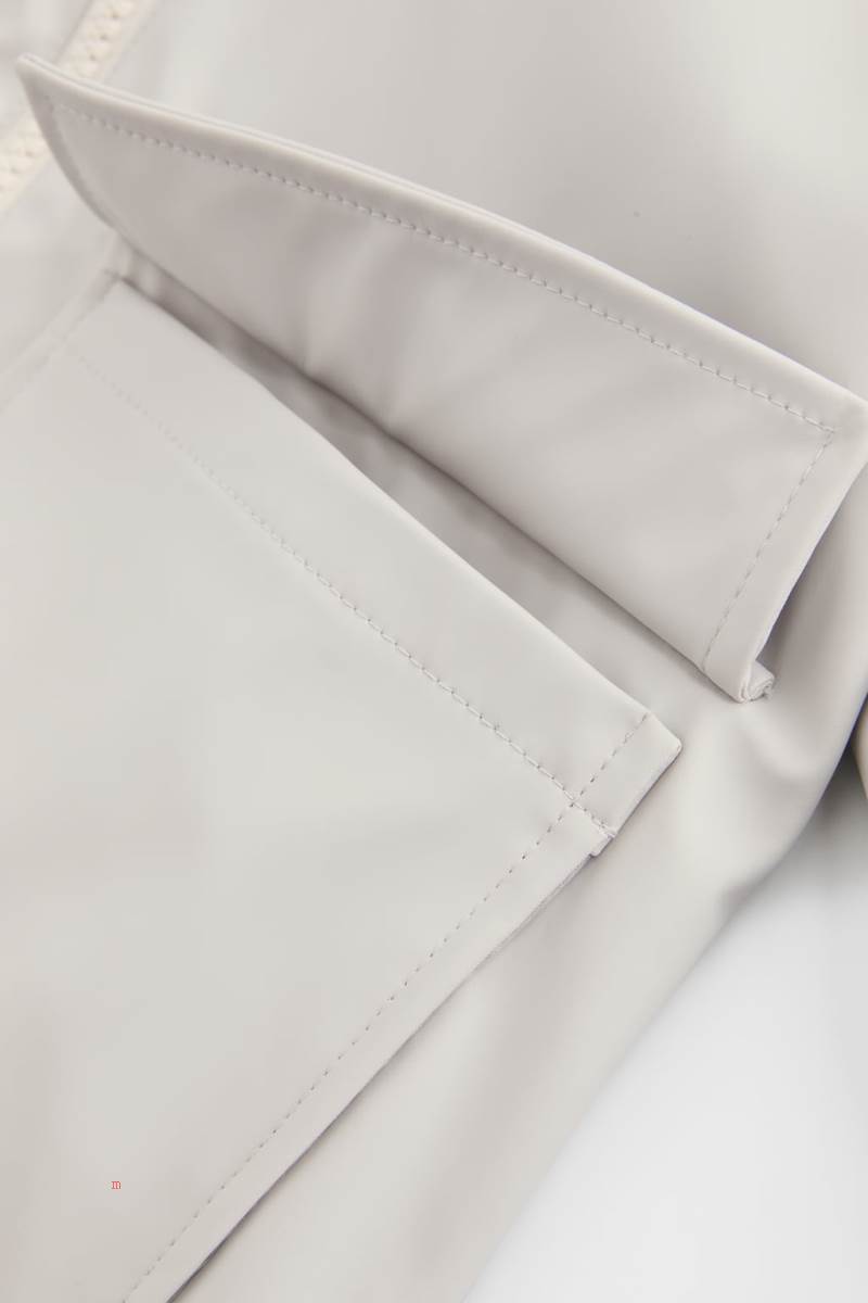 ZARA RUBBERISED WITH SNAP BUTTONS Regnrock Pojke Grå | BAVFM-0684