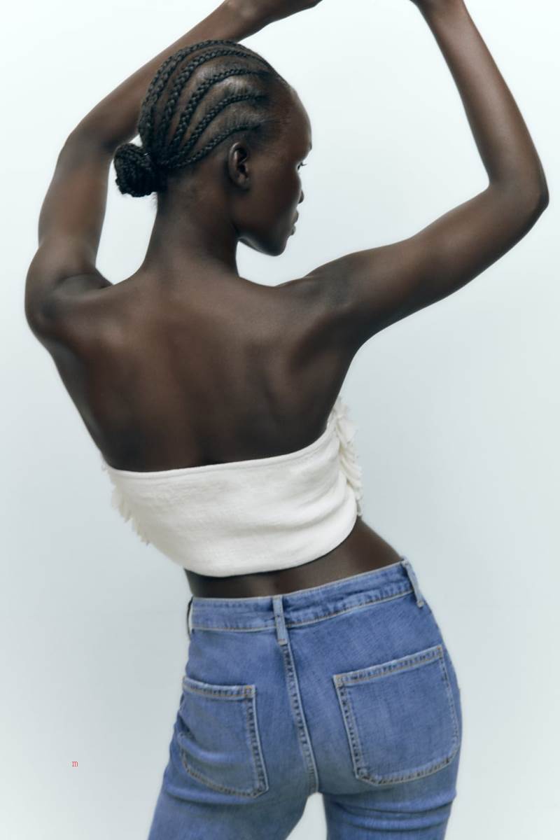 ZARA RUFFLED TOP Crop Top Dam Vita | VSBOX-1862