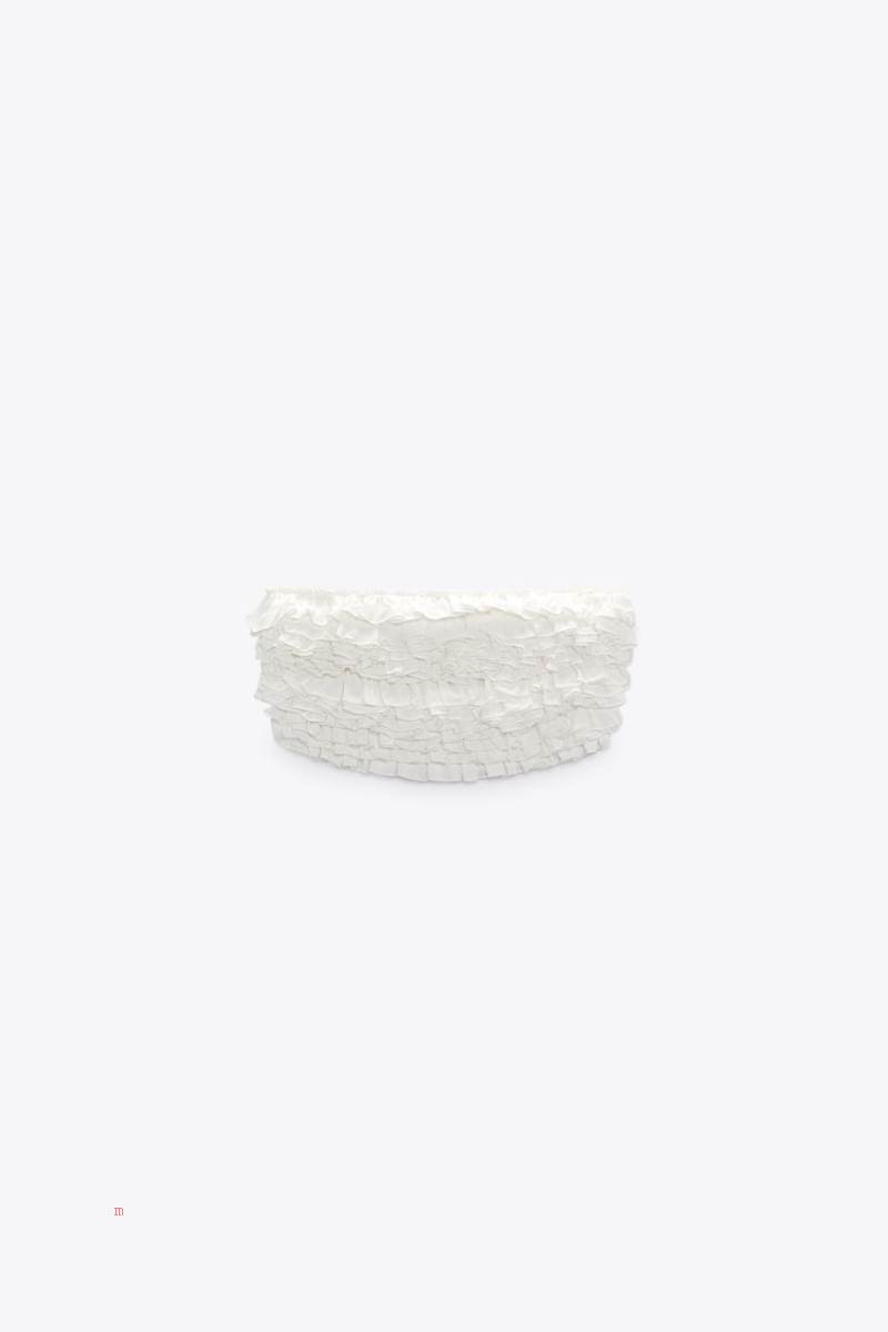 ZARA RUFFLED TOP Crop Top Dam Vita | VSBOX-1862