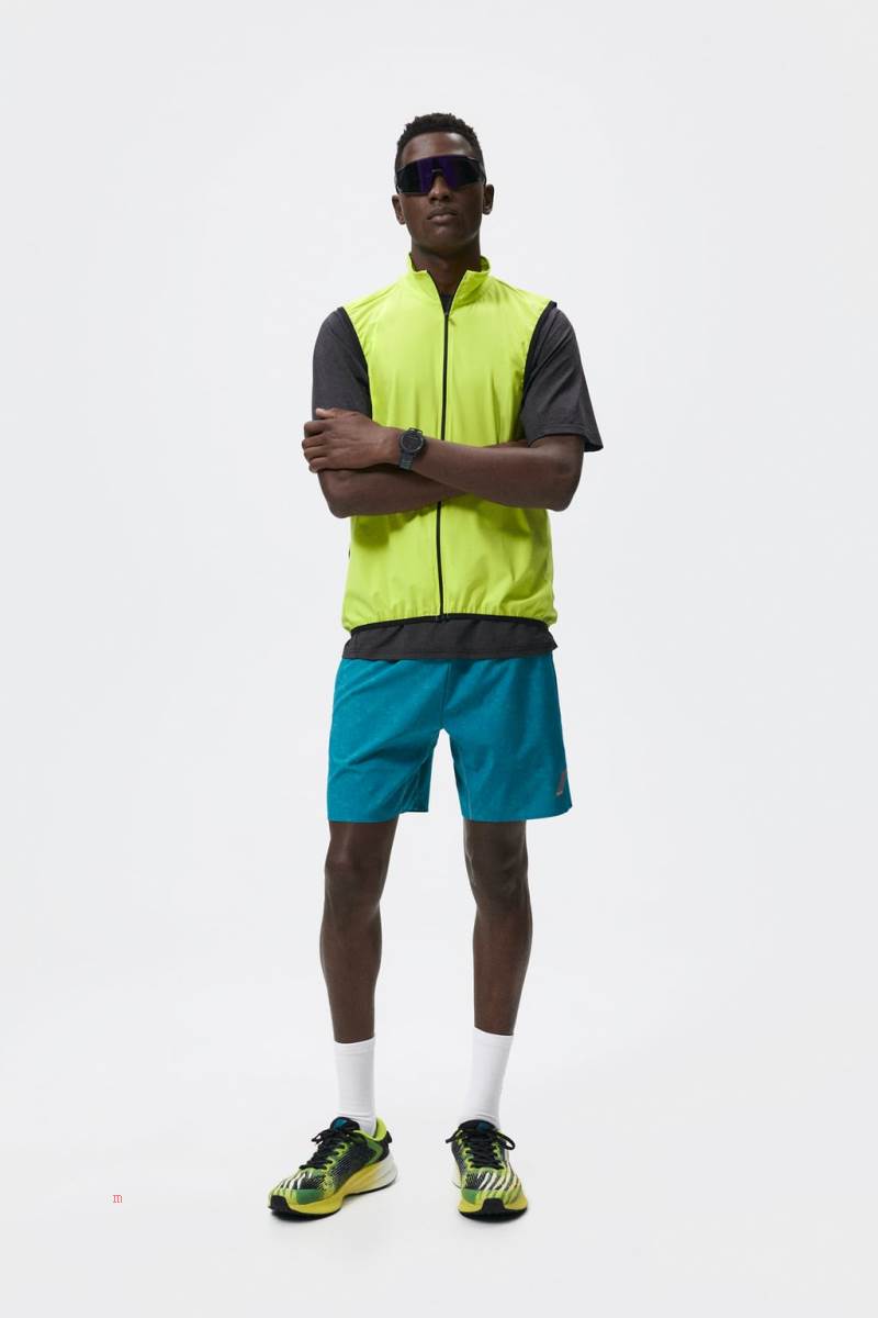 ZARA RUNNING Kostym Gilet Herr Ljusgröna | VNATR-1367