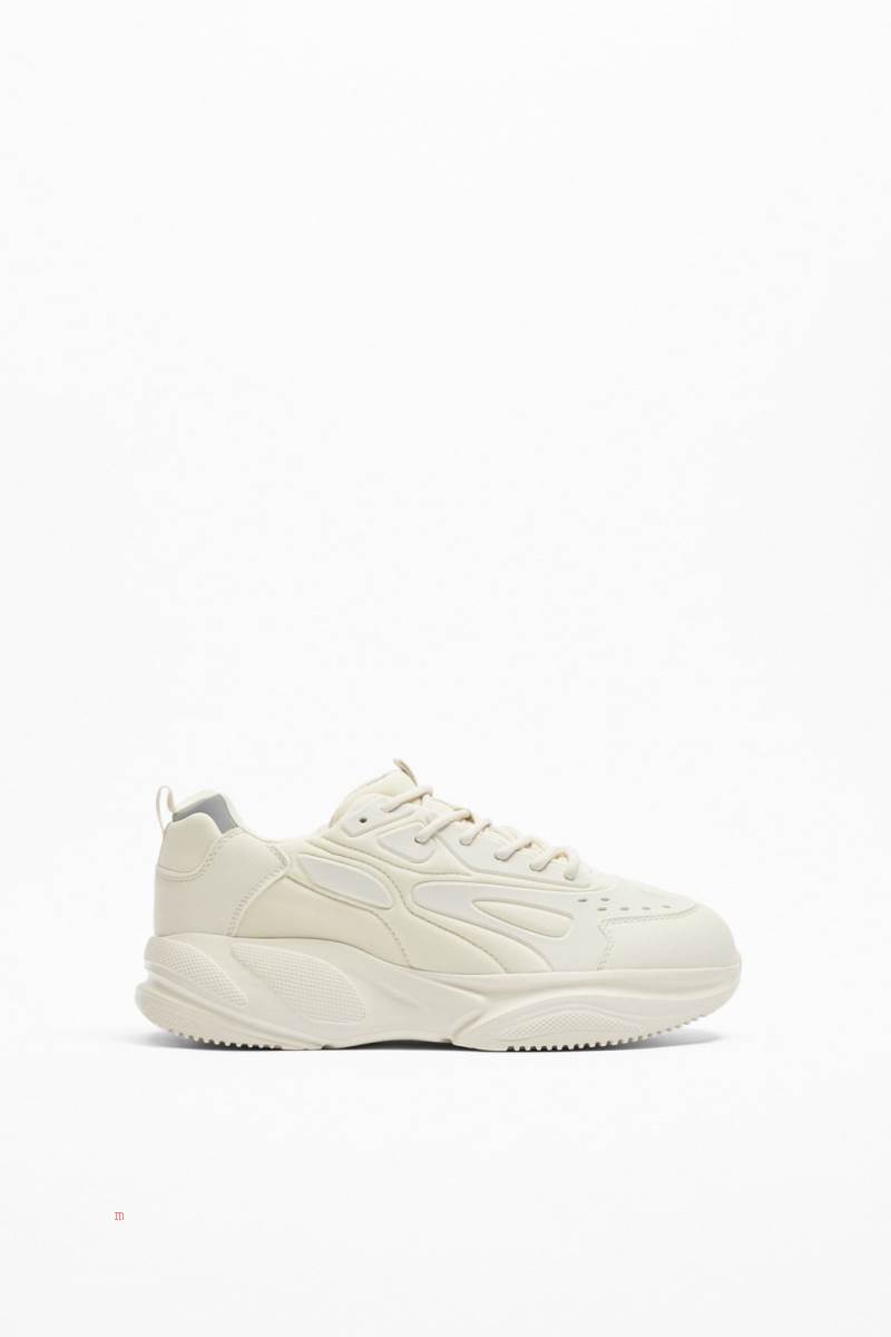 ZARA RUNNING WITH CHUNKY Träningsskor Herr Vita | HXVMG-6302