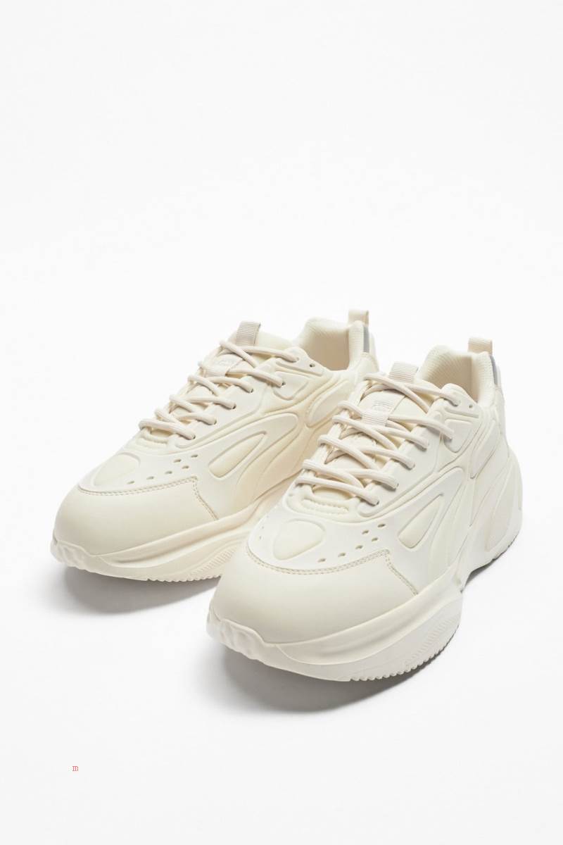 ZARA RUNNING WITH CHUNKY Träningsskor Herr Vita | HXVMG-6302