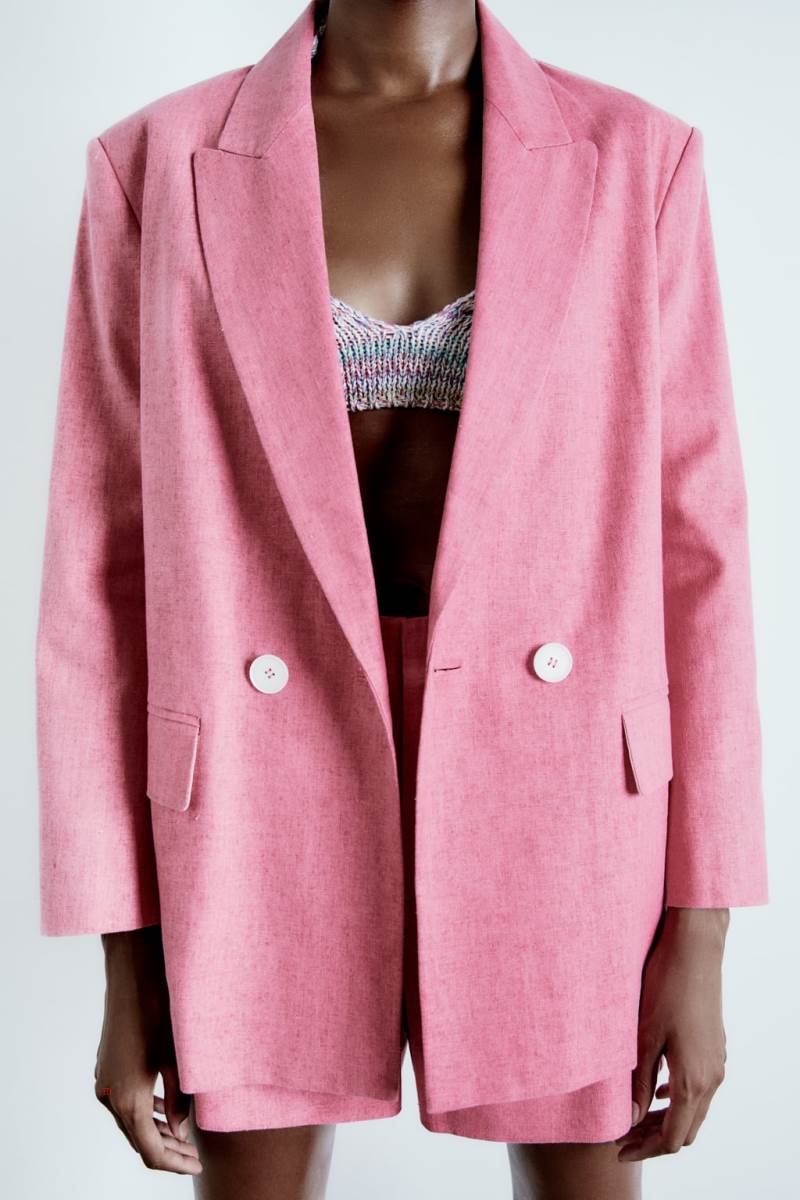 ZARA RUSTIC STRAIGHT Blazers Dam Rosa | JVZLO-0895