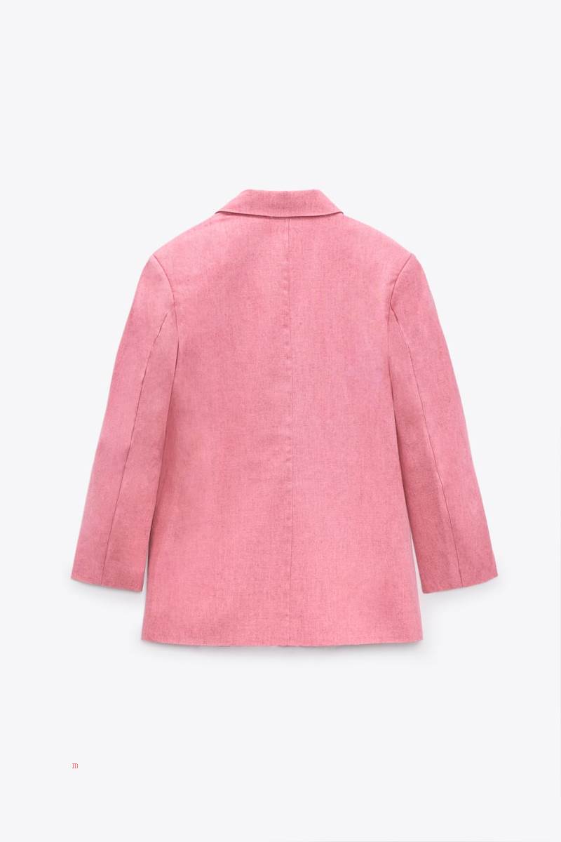 ZARA RUSTIC STRAIGHT Blazers Dam Rosa | JVZLO-0895