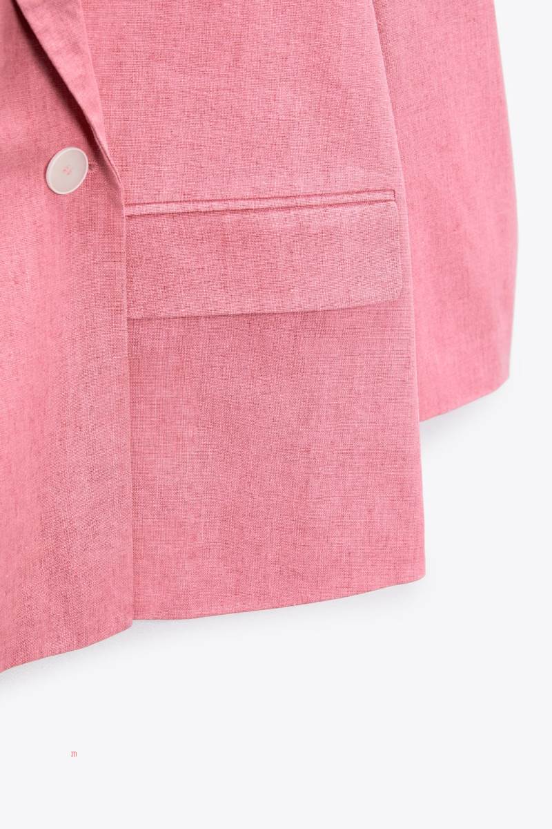 ZARA RUSTIC STRAIGHT Blazers Dam Rosa | JVZLO-0895