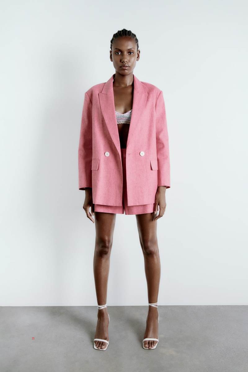 ZARA RUSTIC STRAIGHT Blazers Dam Rosa | JVZLO-0895