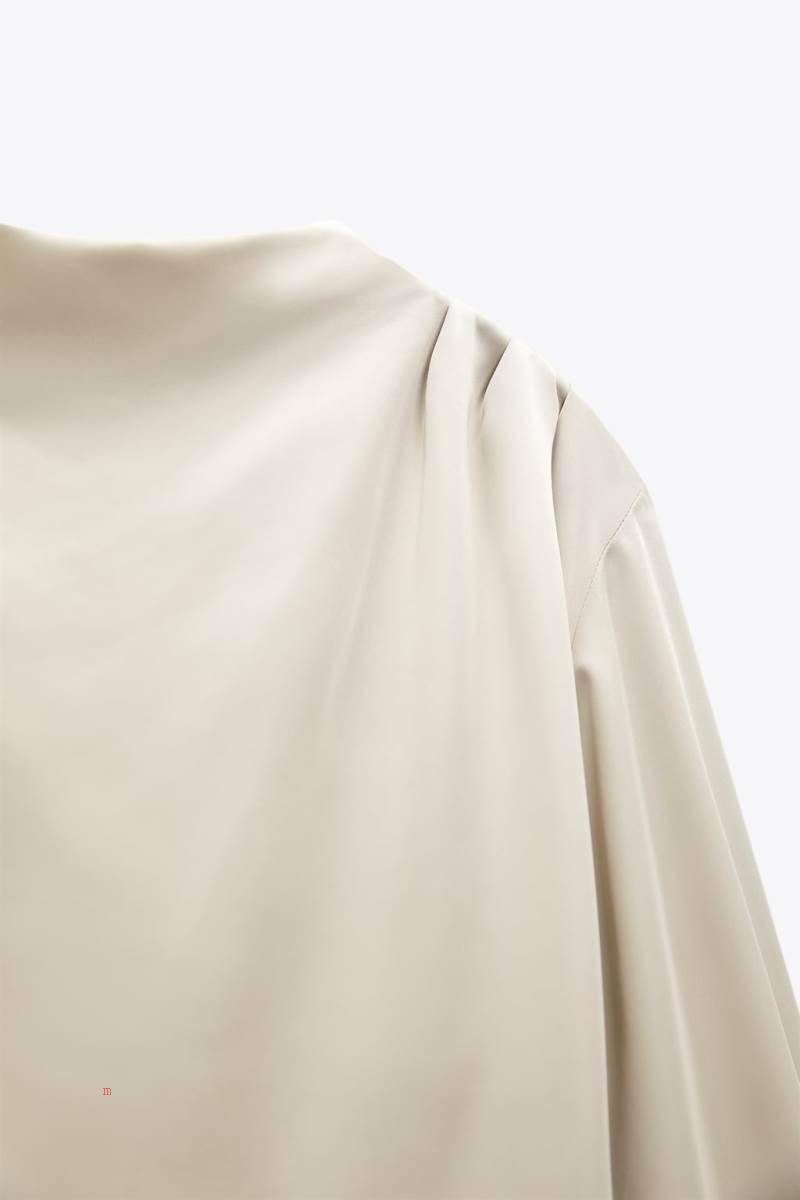 ZARA SATIN Blusar Dam Silver | UBRWA-4067