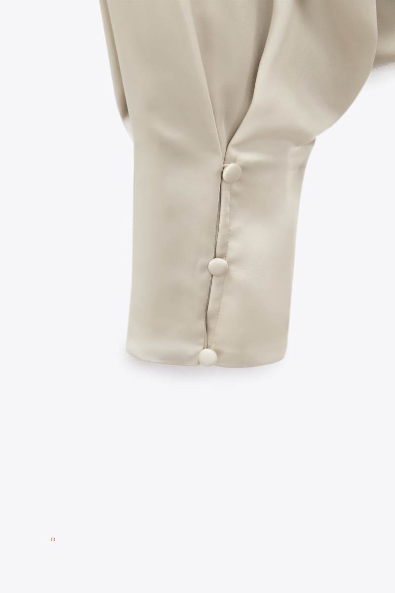 ZARA SATIN Blusar Dam Silver | UBRWA-4067