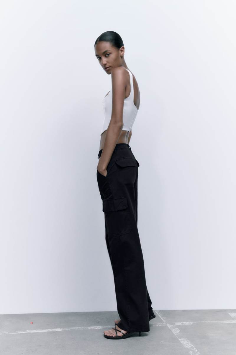 ZARA SATIN CORSETRY-INSPIRED Crop Top Dam Vita | DSTYL-2487