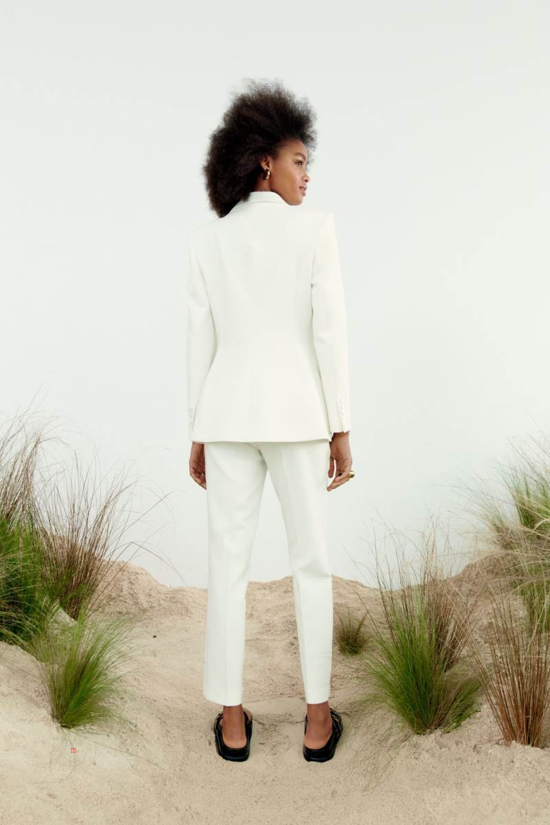 ZARA SATIN LAPEL COLLAR TUXEDO Blazers Dam Vita | CBNLF-0743
