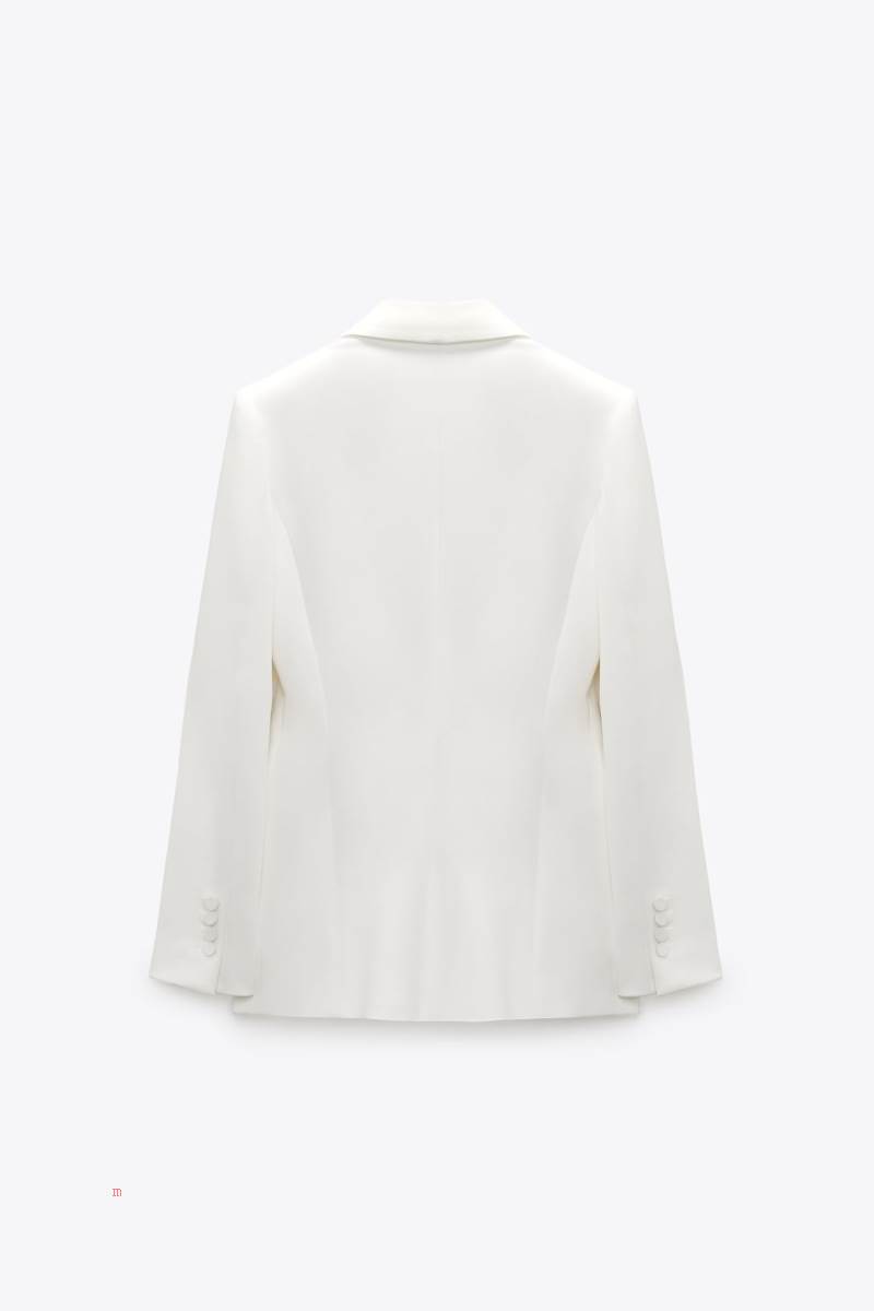 ZARA SATIN LAPEL COLLAR TUXEDO Blazers Dam Vita | CBNLF-0743