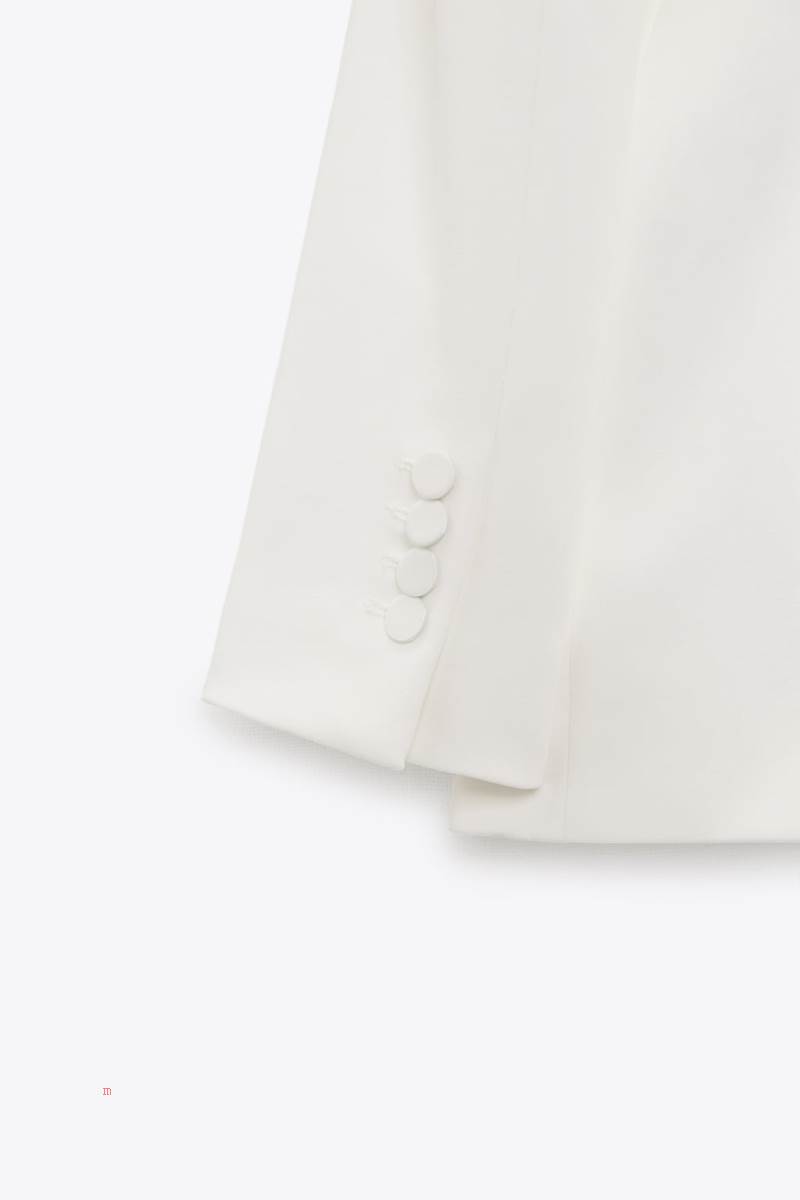 ZARA SATIN LAPEL COLLAR TUXEDO Blazers Dam Vita | CBNLF-0743
