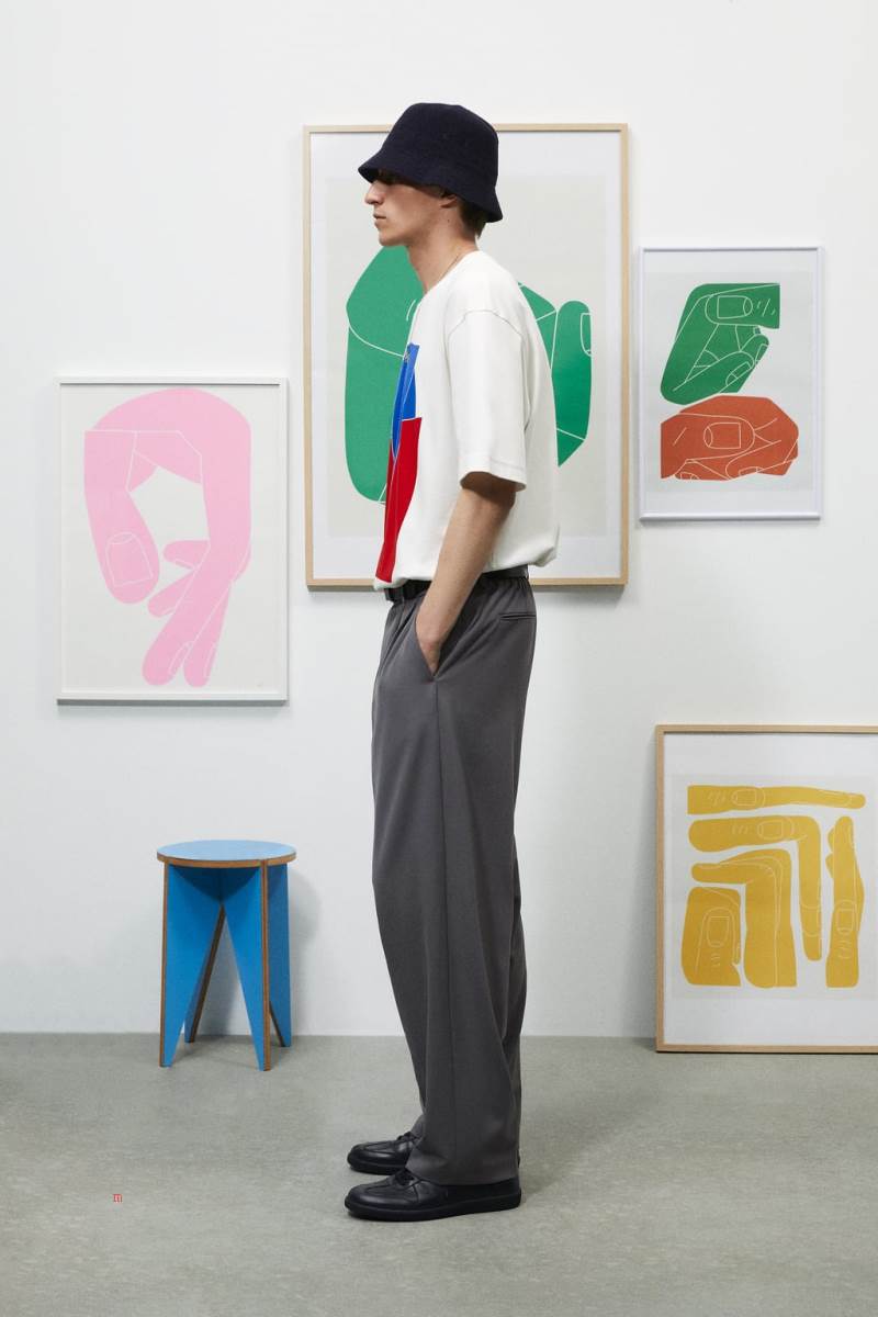 ZARA SEBASTIAN CURI GRAPHIC T-shirt Herr Vita | GZPOC-7834