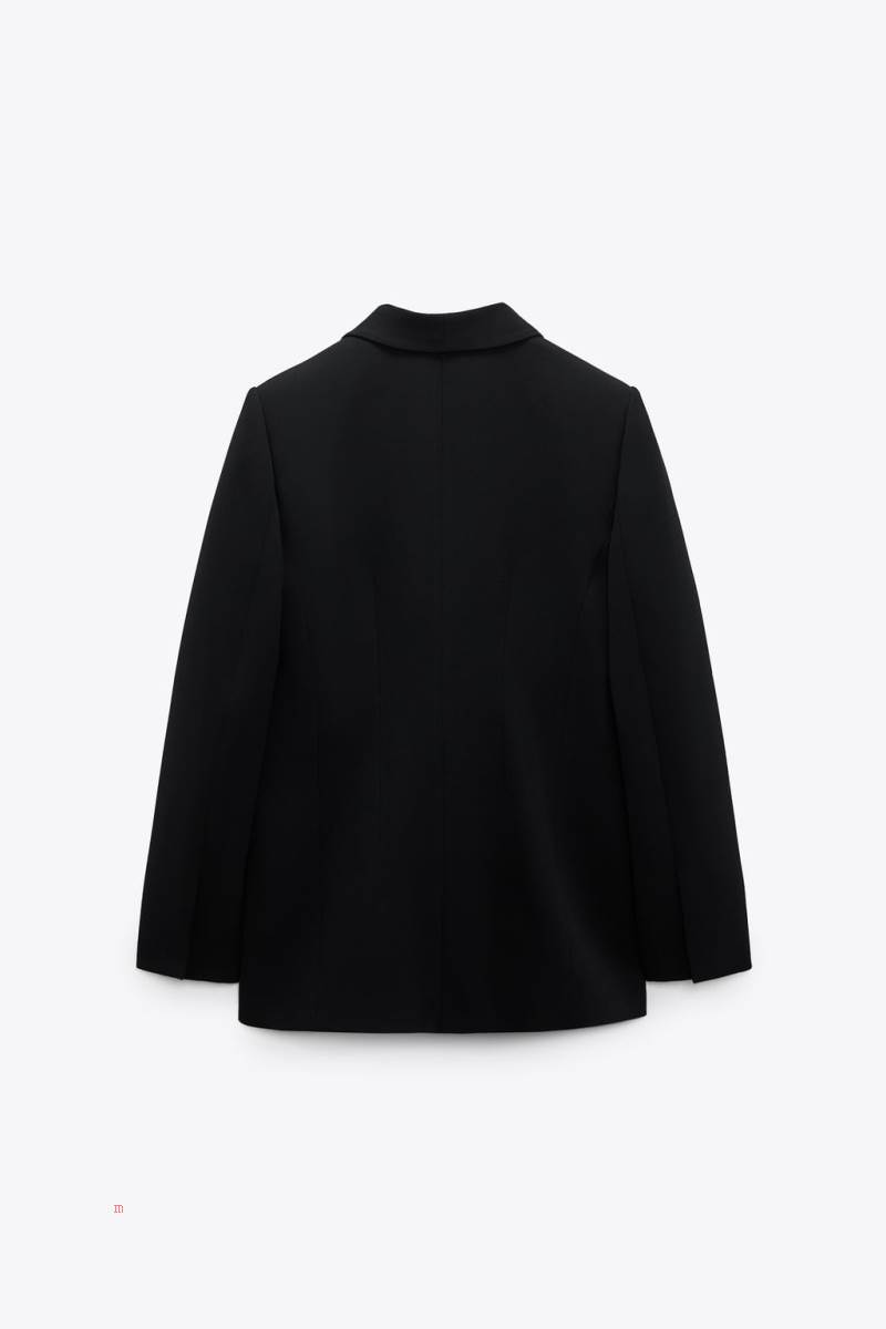 ZARA SHAWL LAPEL Blazers Dam Svarta | XKILM-6310