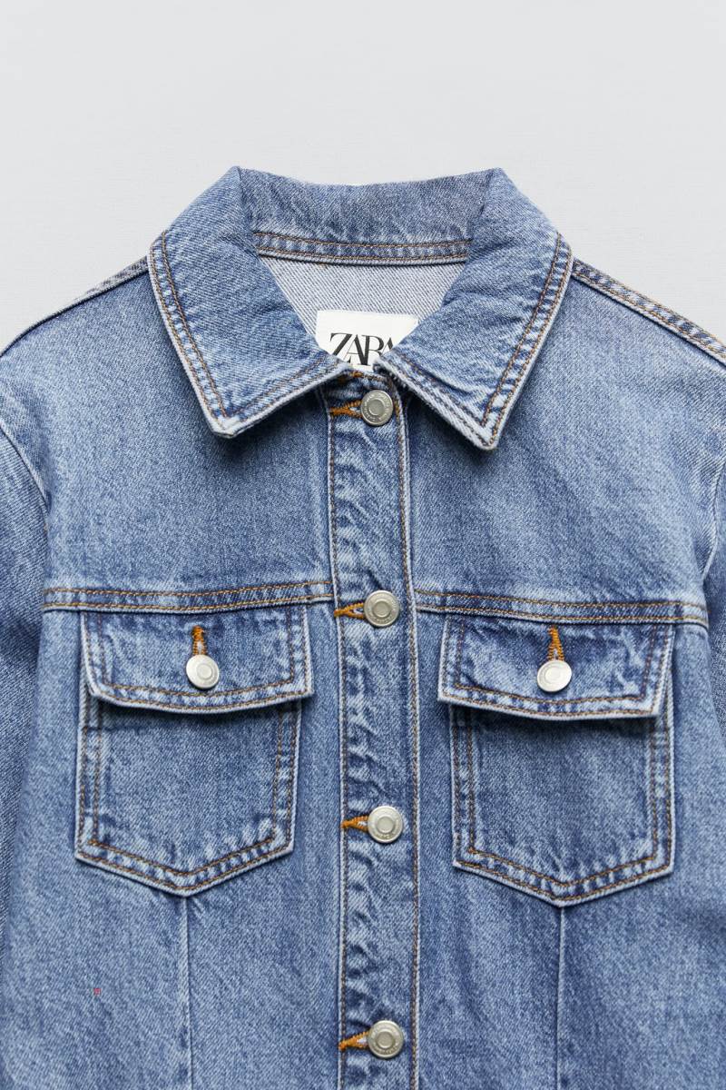 ZARA SHORT DENIM Klänning Dam Blå | ESIUV-2574
