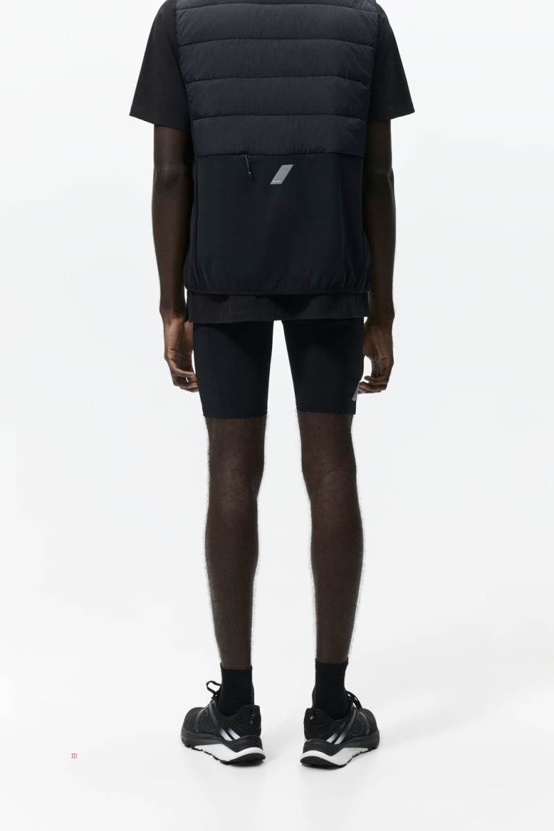 ZARA SHORT Leggings Herr Svarta | TXEFQ-5208