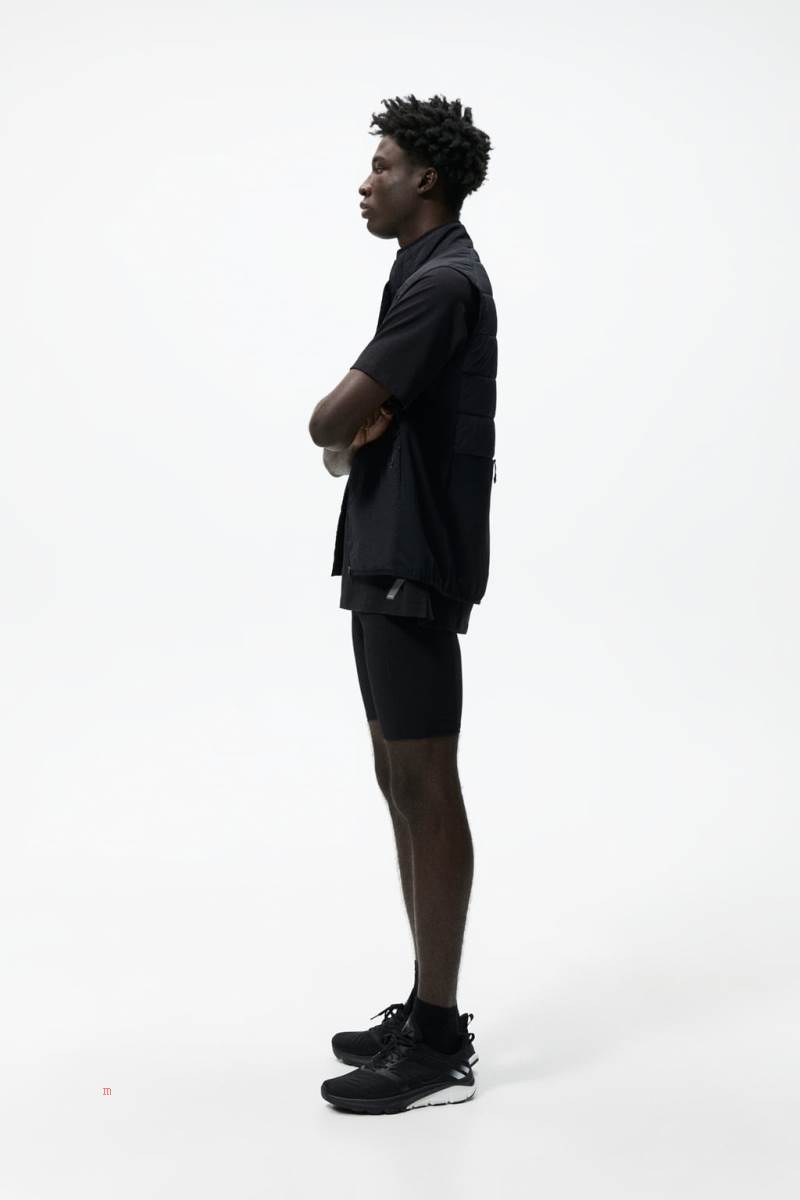 ZARA SHORT Leggings Herr Svarta | TXEFQ-5208