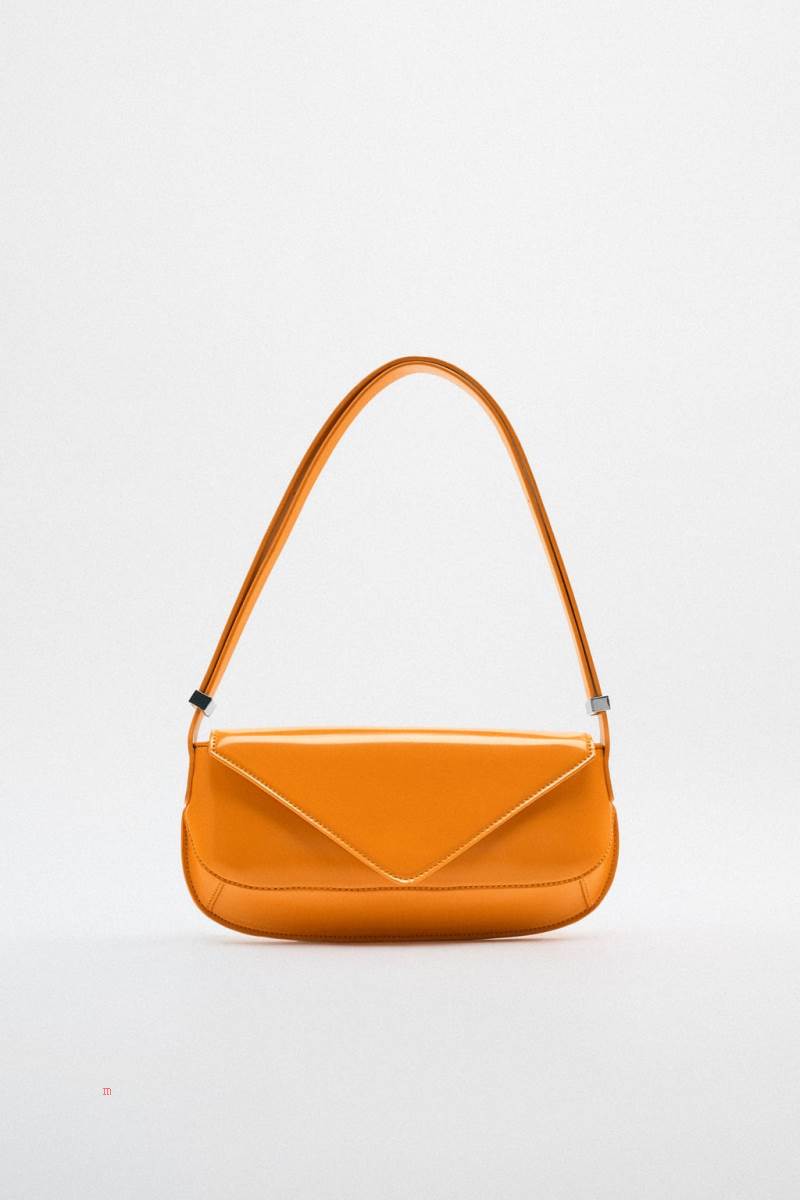 ZARA SHOULDER BAG Axelväska Dam Orange | KTSWM-8407