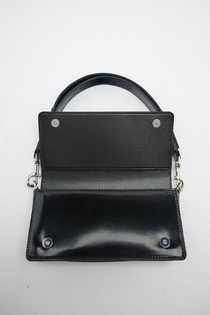 ZARA SHOULDER BAG Axelväska Dam Svarta | TNGHC-1586