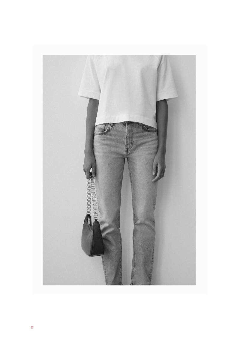 ZARA SHOULDER BAG WITH CHAIN Axelväska Dam Vinröda | TFLCN-5089