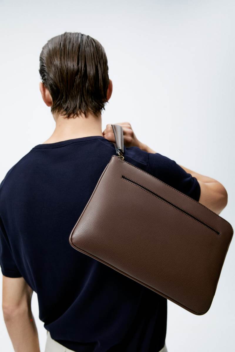 ZARA SLIM Clutch Väska Herr Bruna | KZSNP-7408