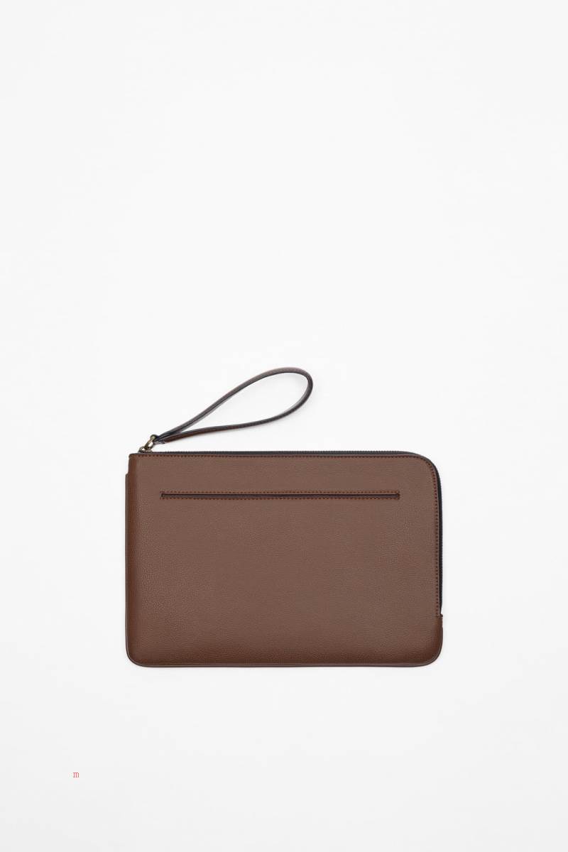 ZARA SLIM Clutch Väska Herr Bruna | KZSNP-7408
