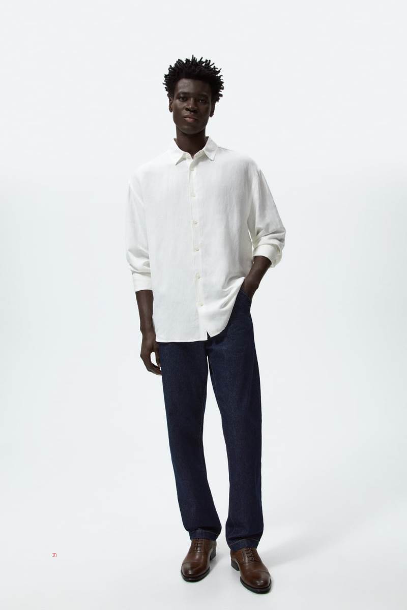 ZARA SMART EMBOSSED Finskor Herr Bruna | SEFXY-1498
