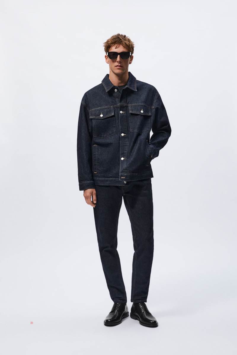 ZARA SMART LEATHER Läderskor Herr Svarta | YNRLX-7190