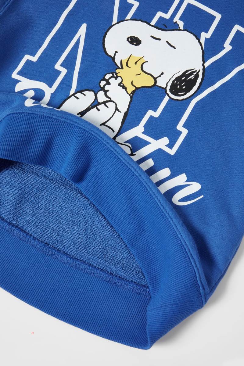 ZARA SNOOPY PEANUTS™ Hoodie Tjej Blå | SGPYX-6934