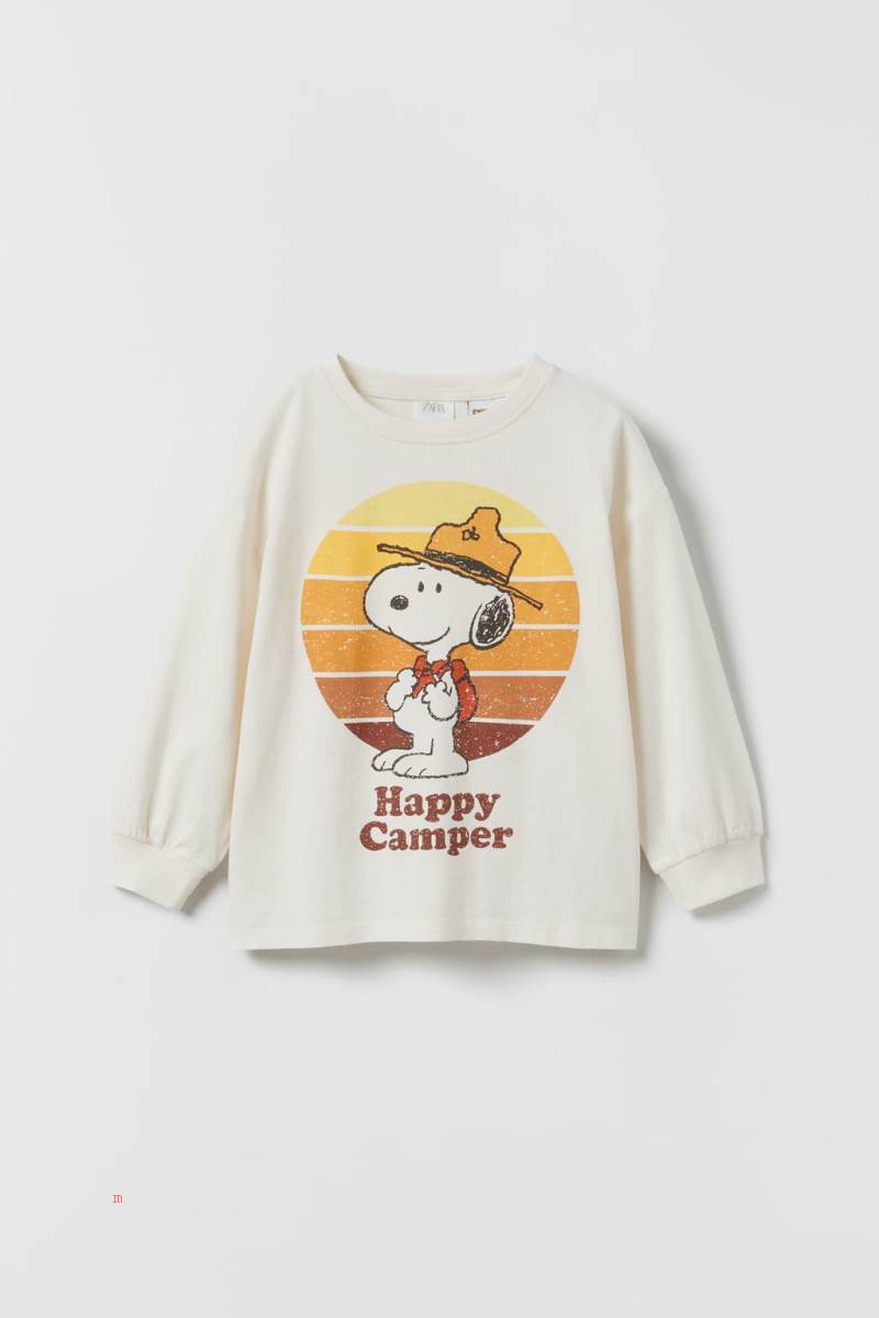 ZARA SNOOPY PEANUTS™ T-shirt Pojke Grå Vita | RHYLG-5023