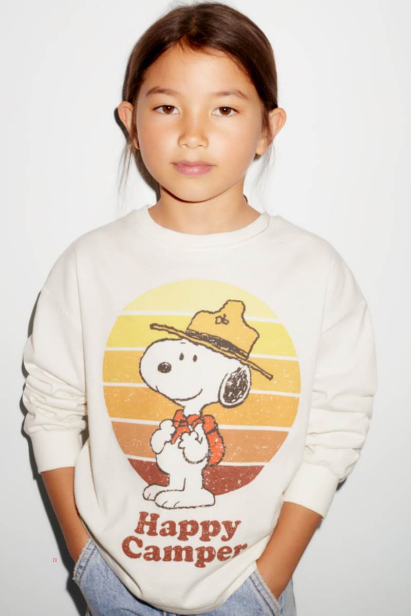 ZARA SNOOPY PEANUTS™ T-shirt Pojke Grå Vita | RHYLG-5023