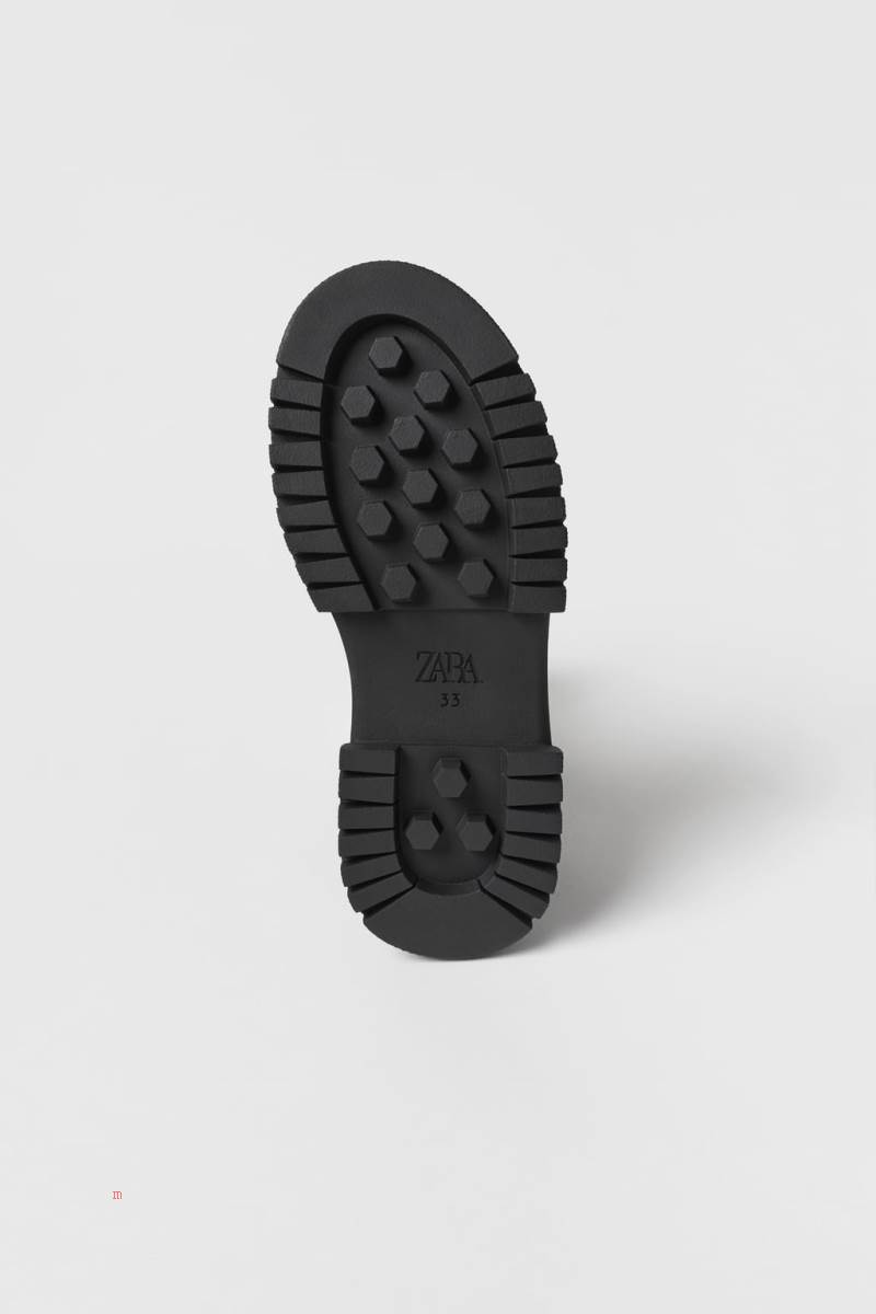 ZARA SOCK-STYLE Ankelboots Tjej Svarta | BNZFY-0875