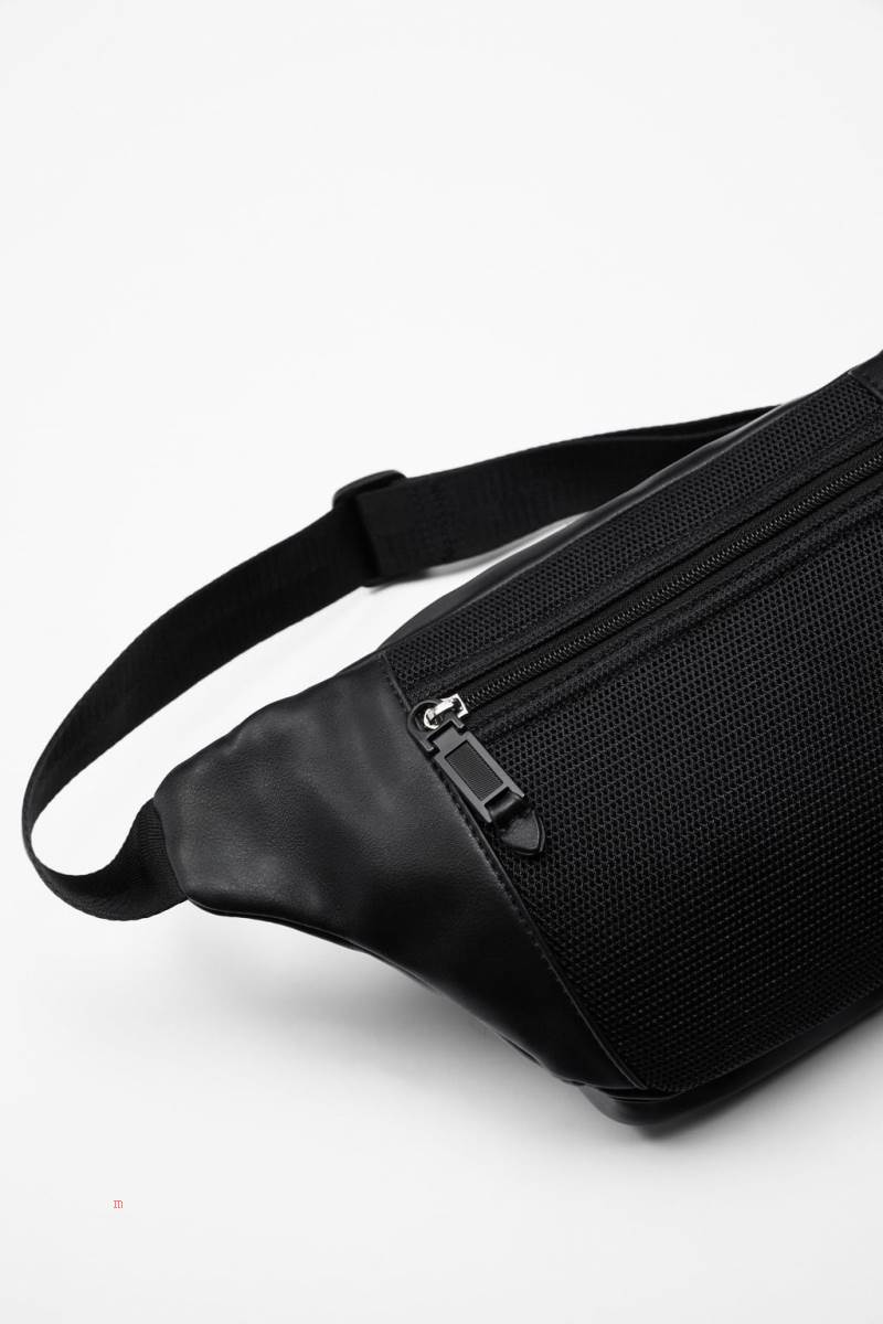 ZARA SOFT Bältesväska Herr Svarta | ZUJFH-4328