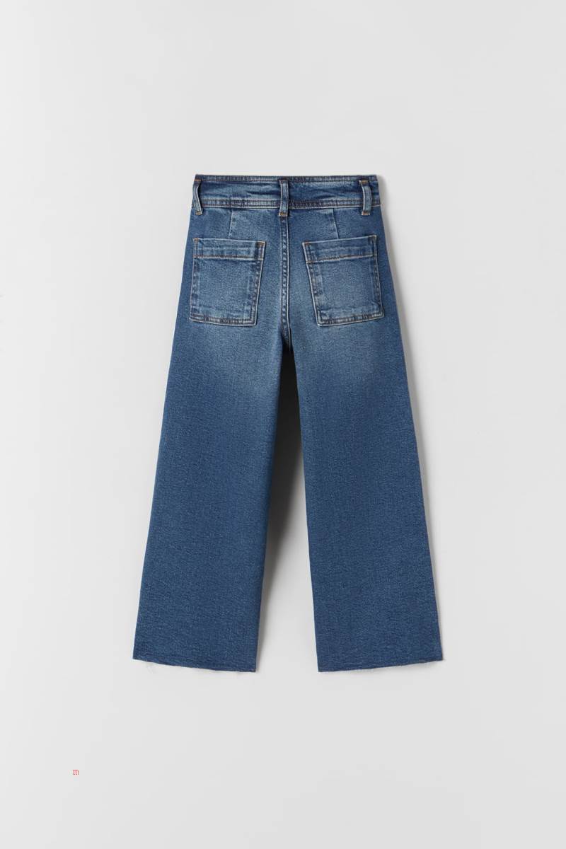 ZARA SOFT HANDFEEL MARINE Jeans Tjej Blå | ODFBT-1862