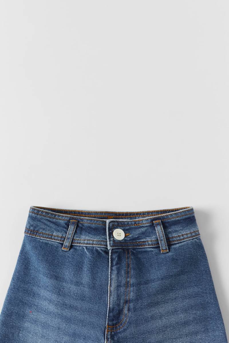 ZARA SOFT HANDFEEL MARINE Jeans Tjej Blå | ODFBT-1862