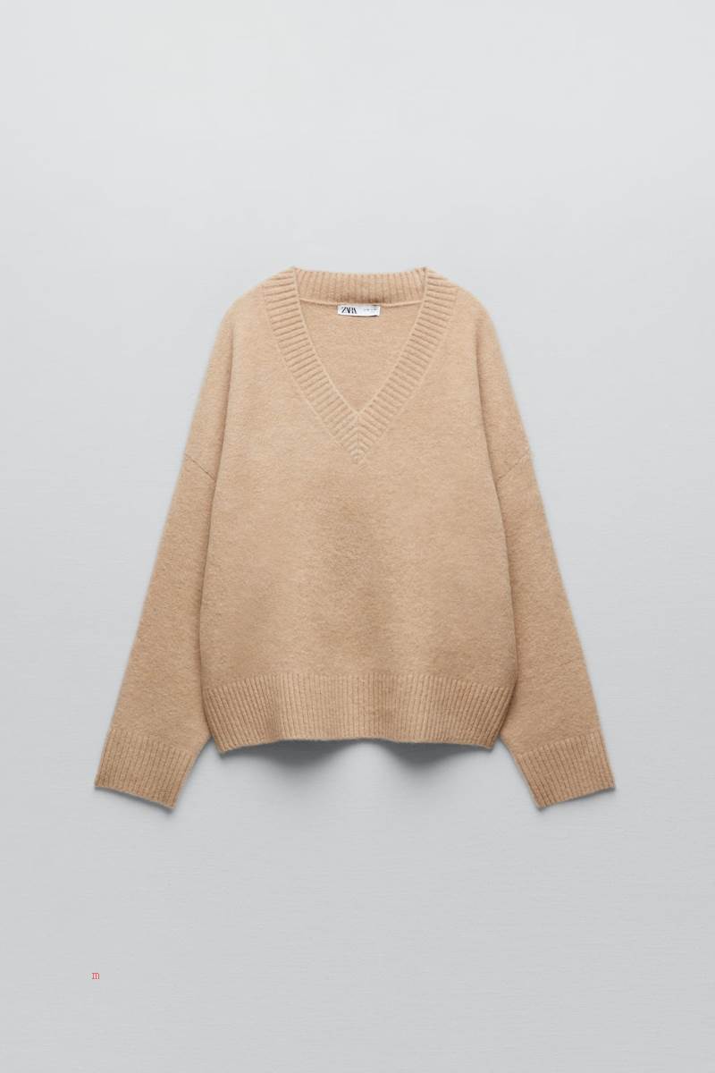 ZARA SOFT KNIT Tröjor Dam Bruna | CIZYH-8913