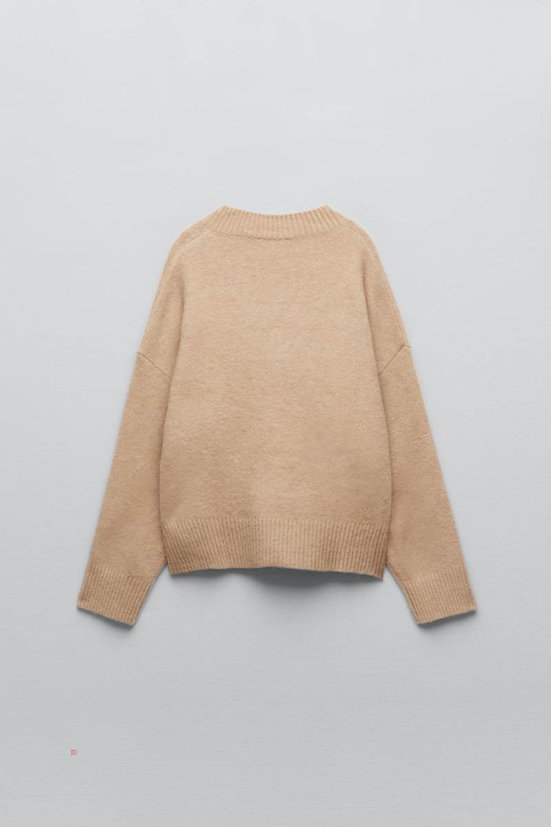 ZARA SOFT KNIT Tröjor Dam Bruna | CIZYH-8913