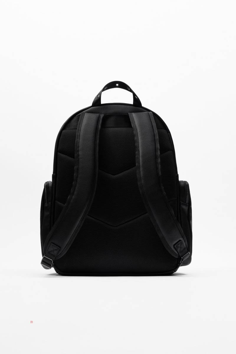 ZARA SOFT MULTI-POCKET Ryggsäck Herr Svarta | RIKXO-0621