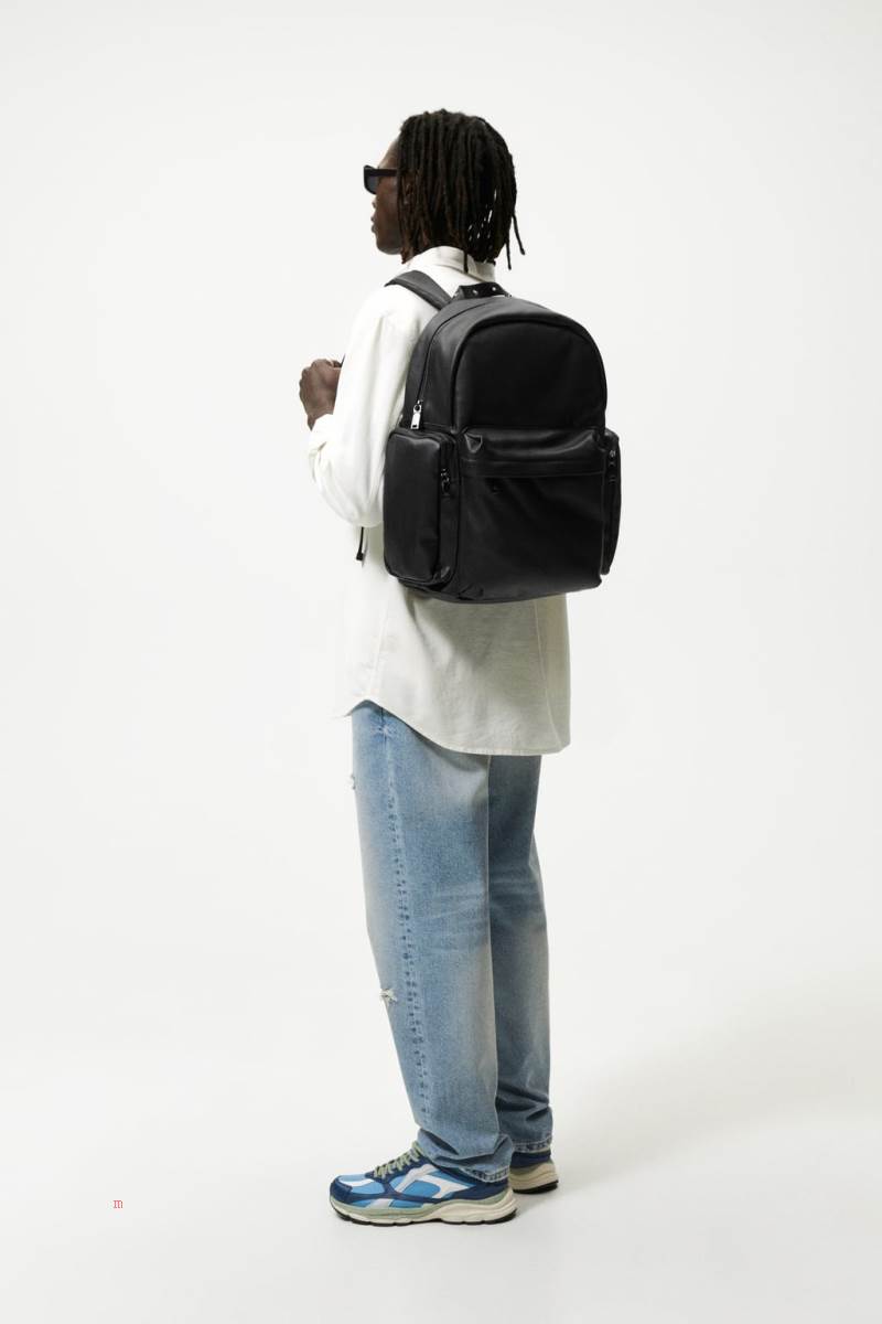 ZARA SOFT MULTI-POCKET Ryggsäck Herr Svarta | RIKXO-0621