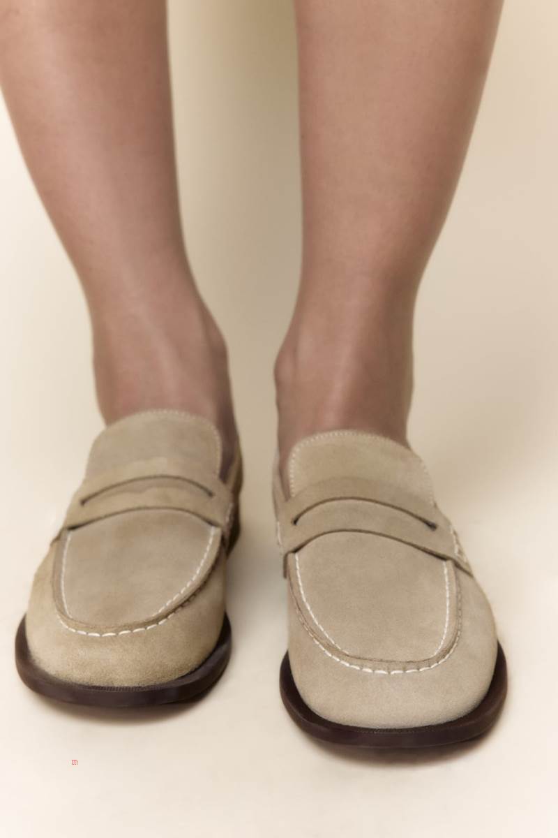 ZARA SPLIT SUEDE Loafers Dam Bruna | KDUXW-6742