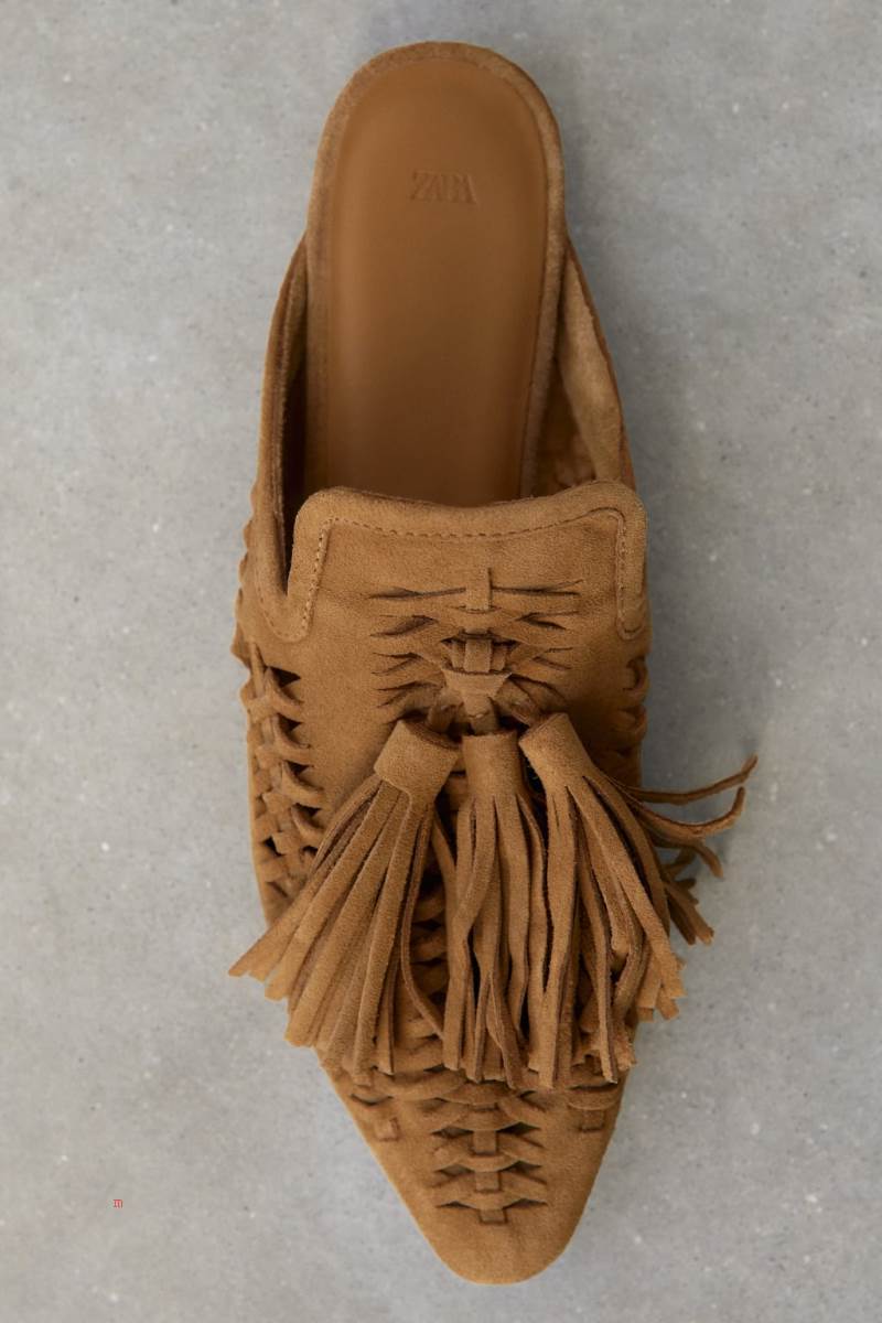 ZARA SPLIT SUEDE MULE Loafers Dam Bruna | QGLIW-6937