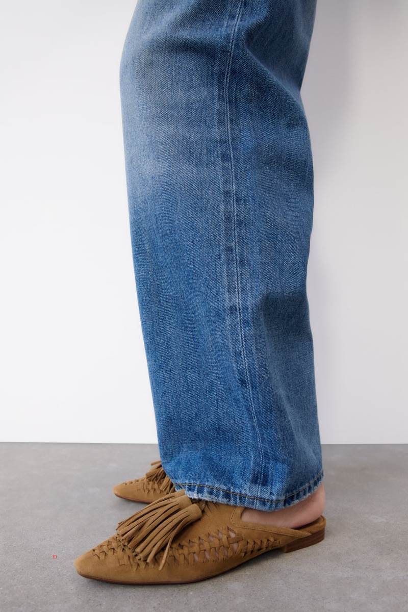 ZARA SPLIT SUEDE MULE Loafers Dam Bruna | QGLIW-6937