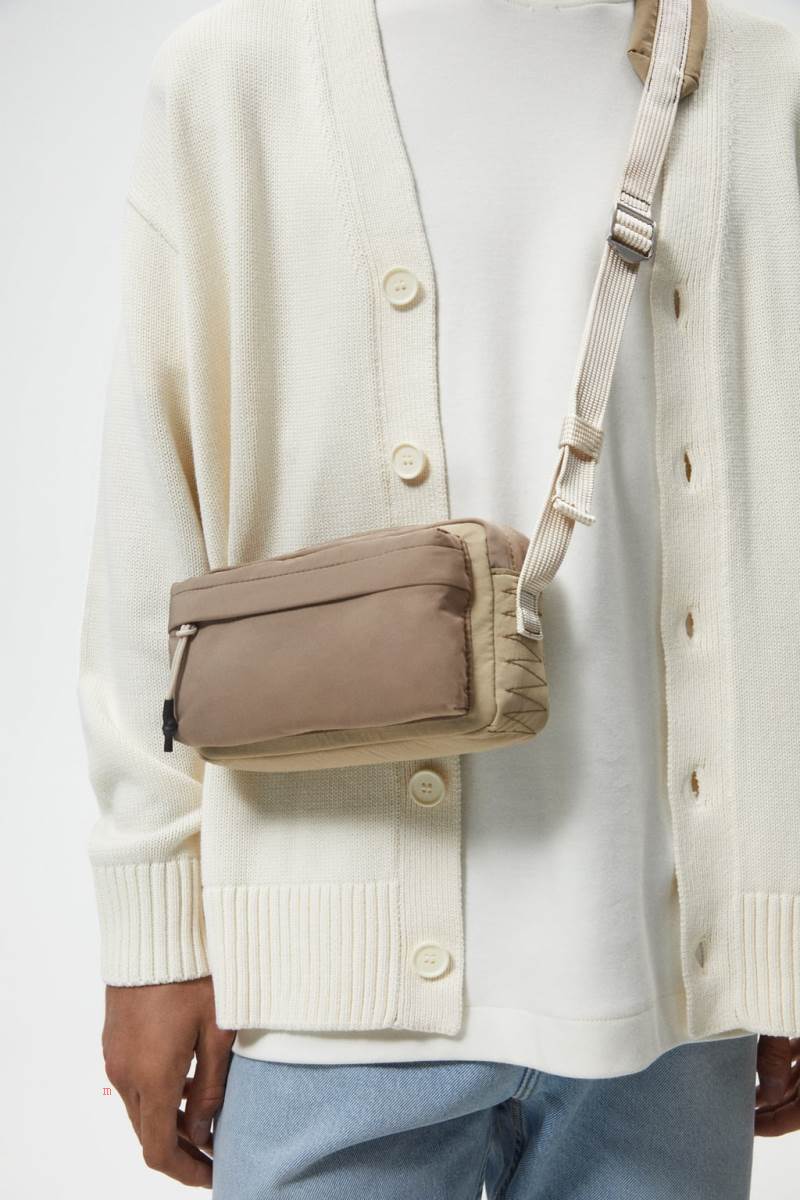 ZARA SPORTY NYLON Crossbody Väska Herr Bruna | JSFPN-9625