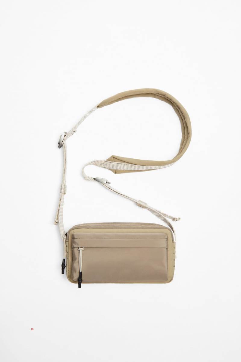 ZARA SPORTY NYLON Crossbody Väska Herr Bruna | JSFPN-9625