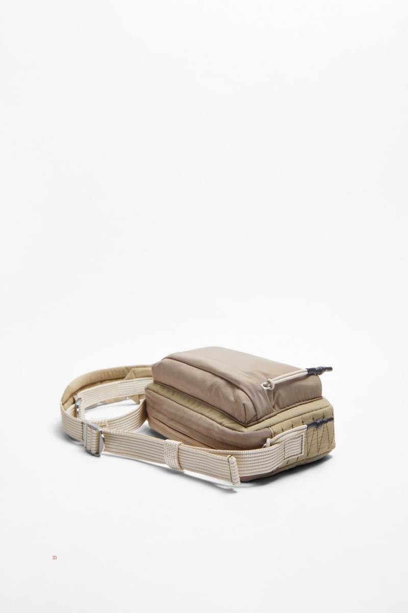 ZARA SPORTY NYLON Crossbody Väska Herr Bruna | JSFPN-9625