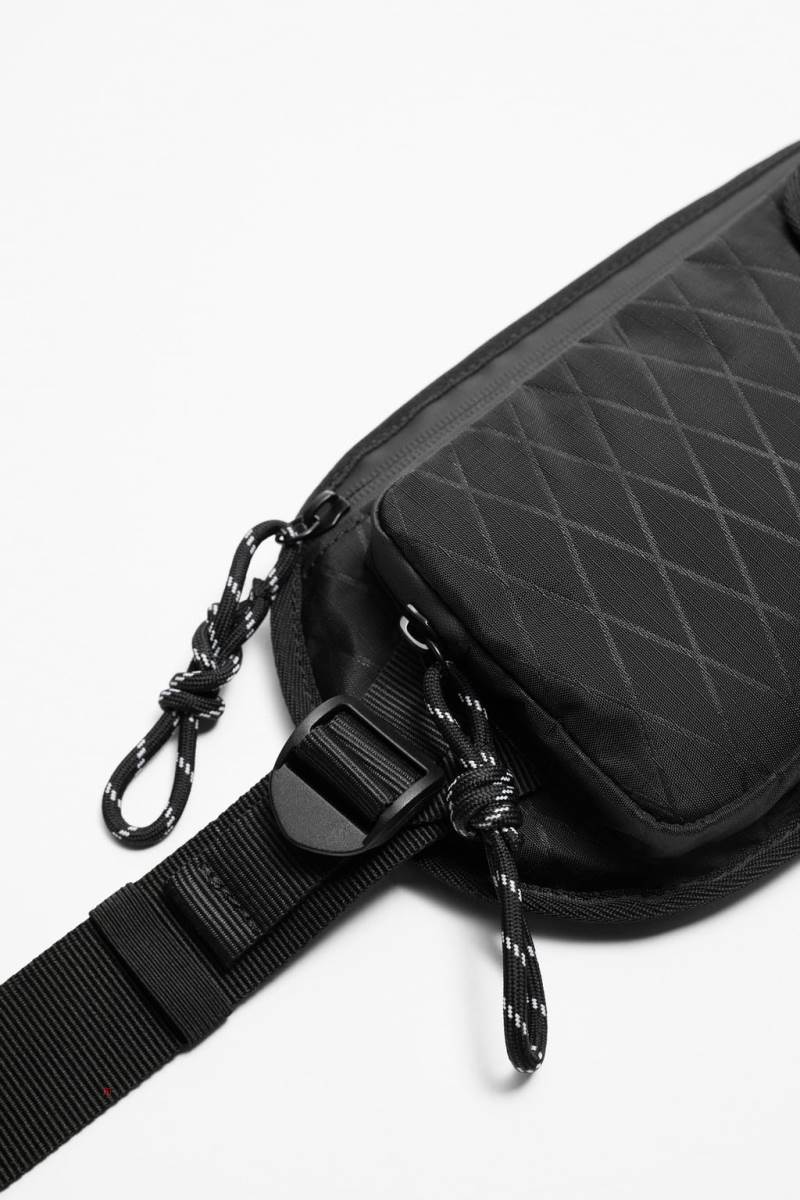 ZARA SPORTY NYLON Crossbody Väska Herr Svarta | MGZOI-3091