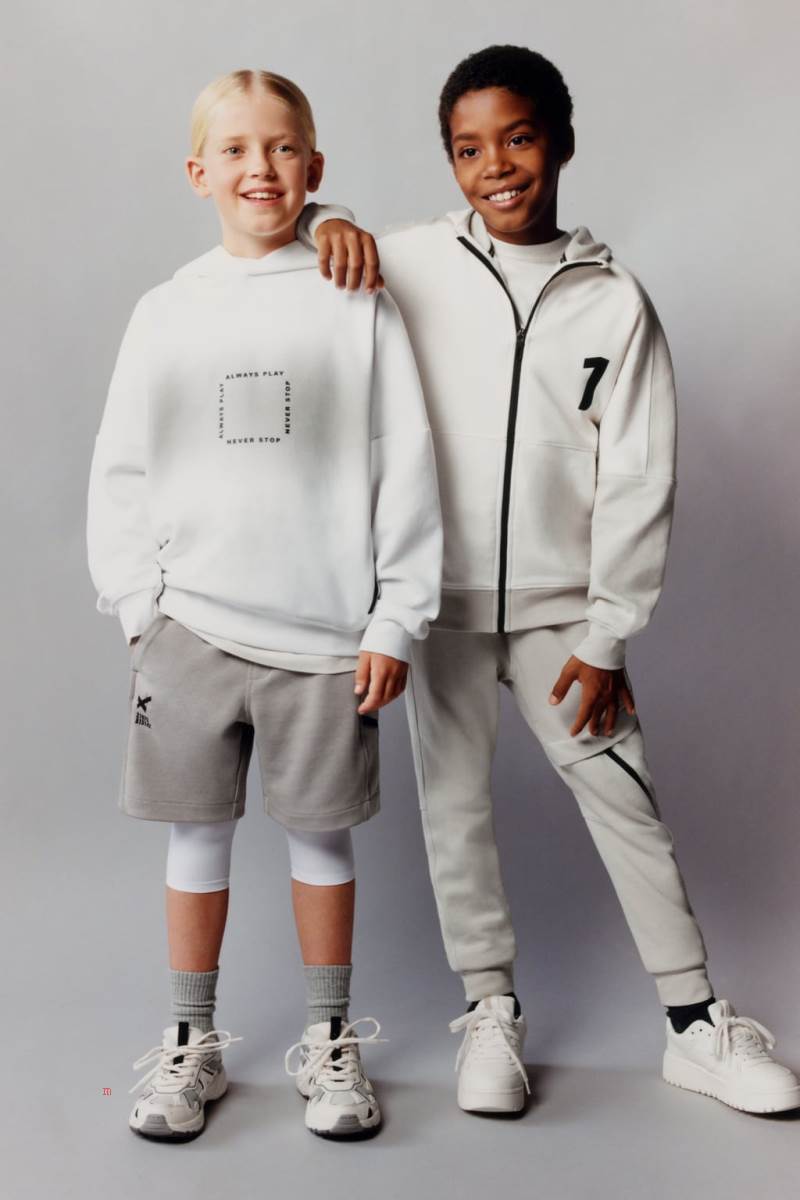 ZARA SPORTY OMBRÉ Hoodie Pojke Vita | ACPIN-9528