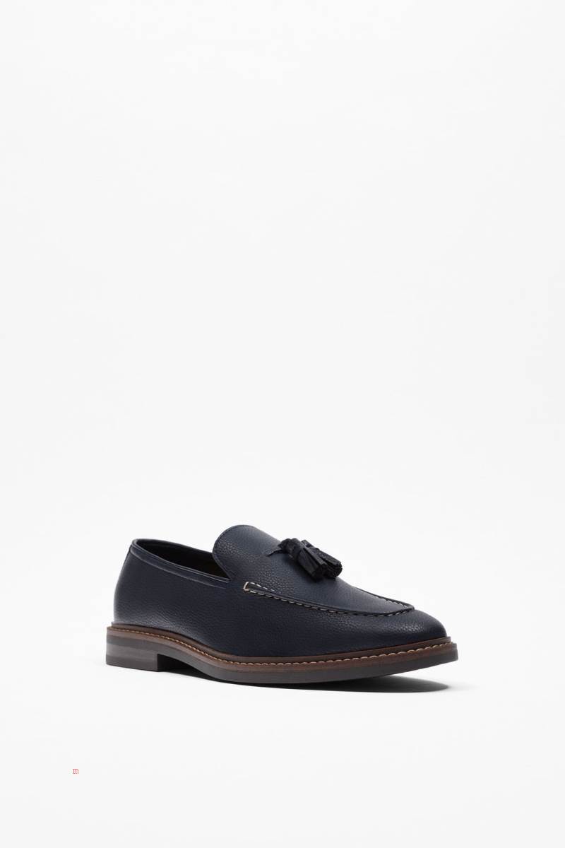 ZARA SPORTY PENNY Loafers Herr Marinblå Blå | ZRUYG-5420